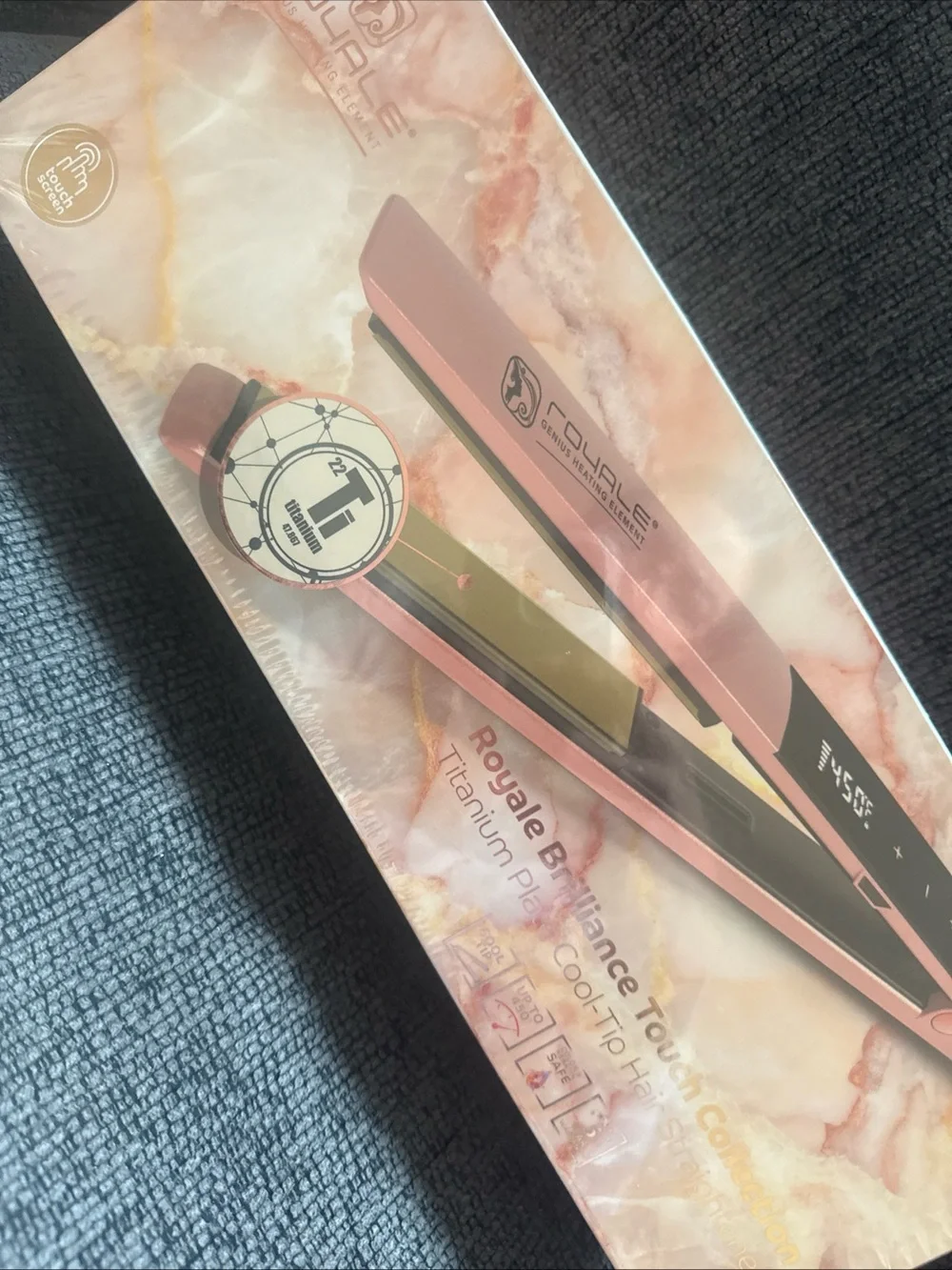 Titanium Plate Hair Straightener - Rose Gold